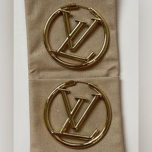 LV Gold Hoops
